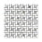 Oriental White Mini Pinwheel w/ Blue - Gray Dots Mosaic Tile